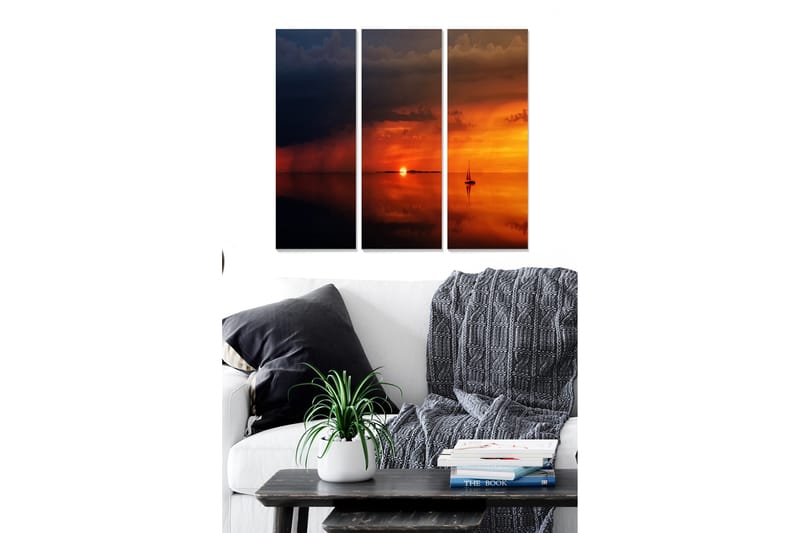 Canvastavla Colorful 3-pack Flerfärgad - 20x50 cm - Inredning - Tavlor & posters - Canvastavla