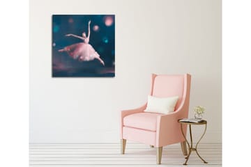 Canvastavla - Dansande ballerina i en drömlik atmosfär - Blå / Rosa / Vit - Inredning - Tavlor & posters - Canvastavla