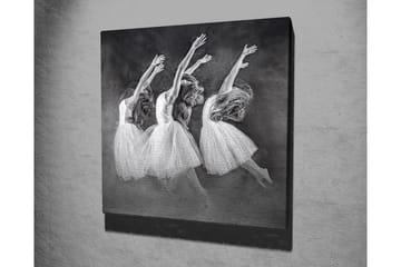 Canvastavla - Dansande kvinnor i vita klänningar - Vit / Svart / Grå - Inredning - Tavlor & posters - Canvastavla