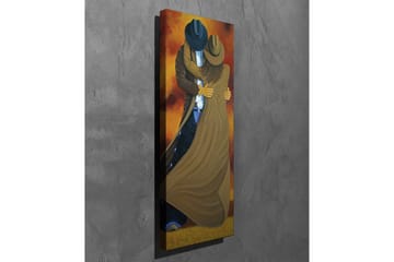 Canvastavla - Dansande par i cowboykläder - Brun / Orange / Svart - Inredning - Tavlor & posters - Canvastavla