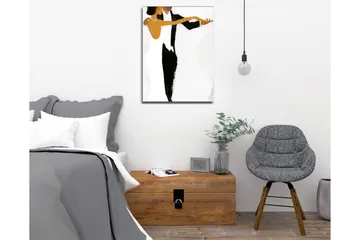 Canvastavla - Dansande par i elegant stil - Svart / Vit / Gyllene - Inredning - Tavlor & posters - Canvastavla