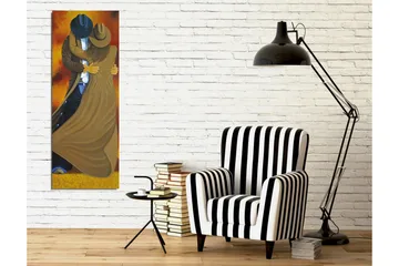 Canvastavla - Dansande par i cowboykläder - Brun / Orange / Svart - Inredning - Tavlor & posters - Canvastavla