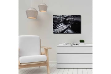 Canvastavla - Detaljerad interiör av en klassisk bil - Svart / Grå - Inredning - Tavlor & posters - Canvastavla