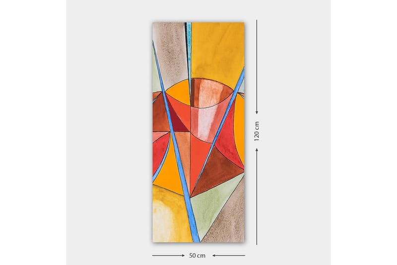 Canvastavla DKY Abstract & Fractals Flerfärgad - 50x120 cm - Inredning - Tavlor & posters - Canvastavla