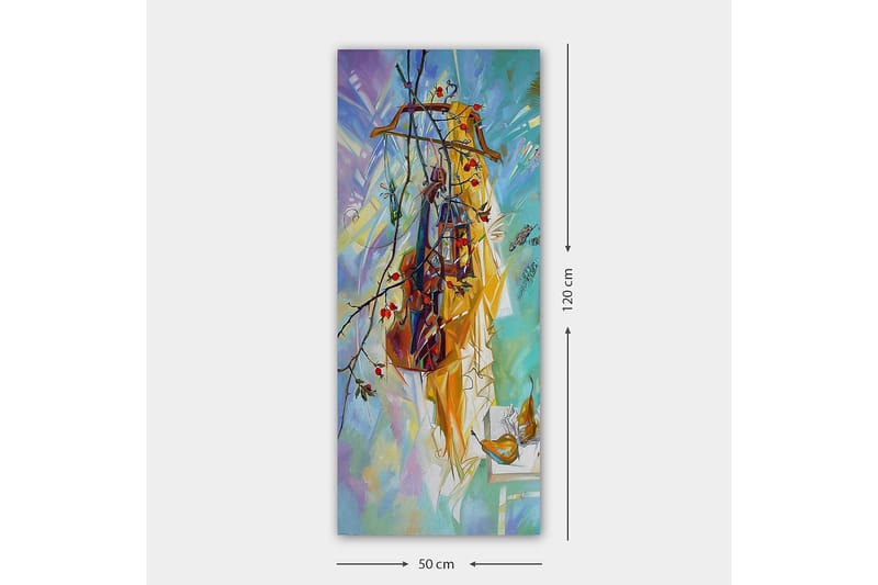 Canvastavla DKY Abstract & Fractals Flerfärgad - 50x120 cm - Inredning - Tavlor & posters - Canvastavla