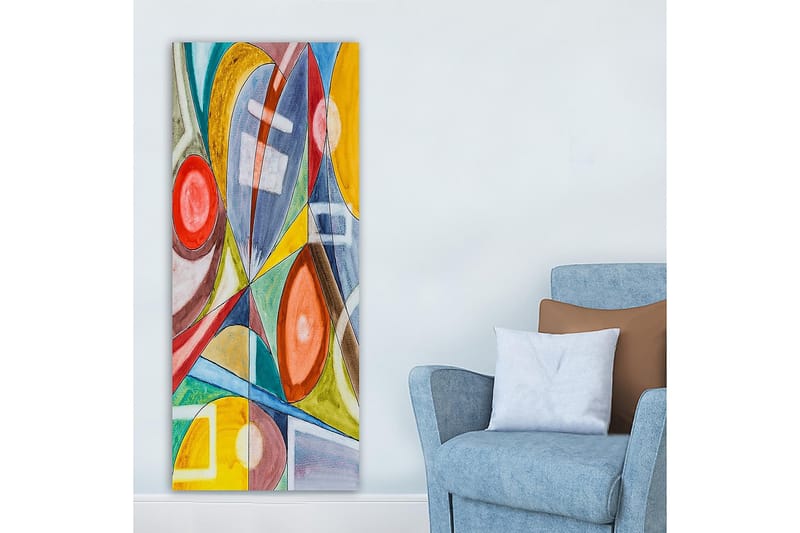 Canvastavla DKY Abstract & Fractals Flerfärgad - 50x120 cm - Inredning - Tavlor & posters - Canvastavla