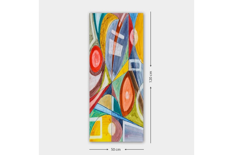 Canvastavla DKY Abstract & Fractals Flerfärgad - 50x120 cm - Inredning - Tavlor & posters - Canvastavla
