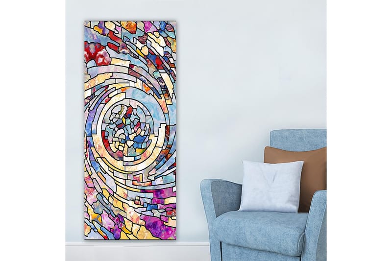 Canvastavla DKY Abstract & Fractals Flerfärgad - 50x120 cm - Inredning - Tavlor & posters - Canvastavla