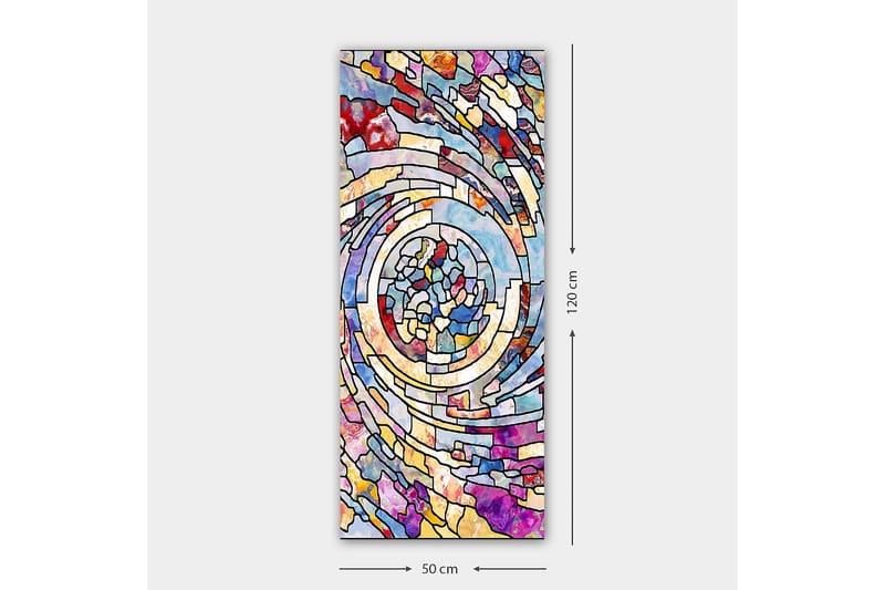 Canvastavla DKY Abstract & Fractals Flerfärgad - 50x120 cm - Inredning - Tavlor & posters - Canvastavla