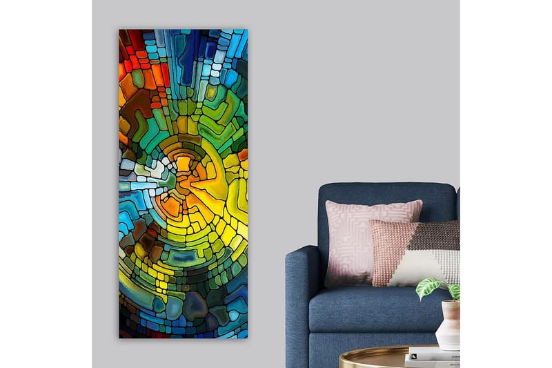 Canvastavla DKY Abstract & Fractals Flerfärgad - 50x120 cm - Inredning - Tavlor & posters - Canvastavla