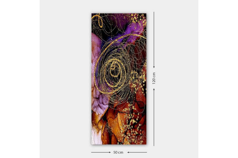 Canvastavla DKY Abstract & Fractals Flerfärgad - 50x120 cm - Inredning - Tavlor & posters - Canvastavla