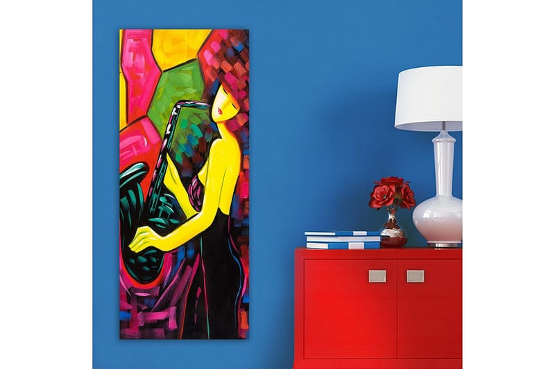 Canvastavla DKY Abstract & Fractals Flerfärgad - 50x120 cm - Inredning - Tavlor & posters - Canvastavla