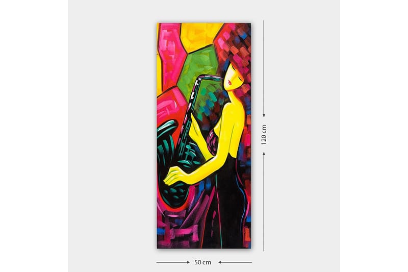 Canvastavla DKY Abstract & Fractals Flerfärgad - 50x120 cm - Inredning - Tavlor & posters - Canvastavla