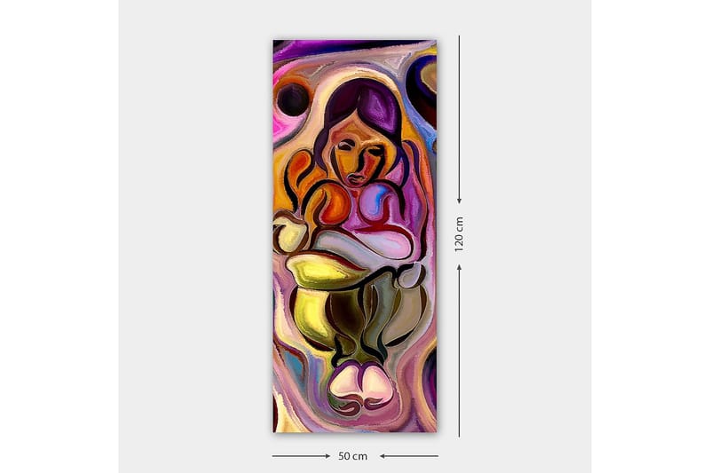Canvastavla DKY Abstract & Fractals Flerfärgad - 50x120 cm - Inredning - Tavlor & posters - Canvastavla