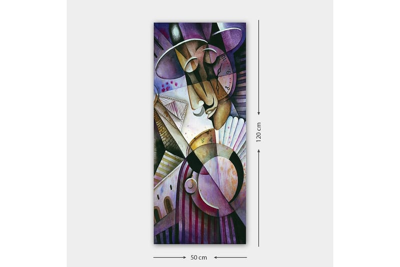 Canvastavla DKY Abstract & Fractals Flerfärgad - 50x120 cm - Inredning - Tavlor & posters - Canvastavla