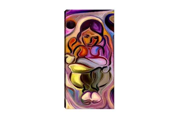 Canvastavla DKY Abstract & Fractals Flerfärgad - 50x120 cm - Inredning - Tavlor & posters - Canvastavla