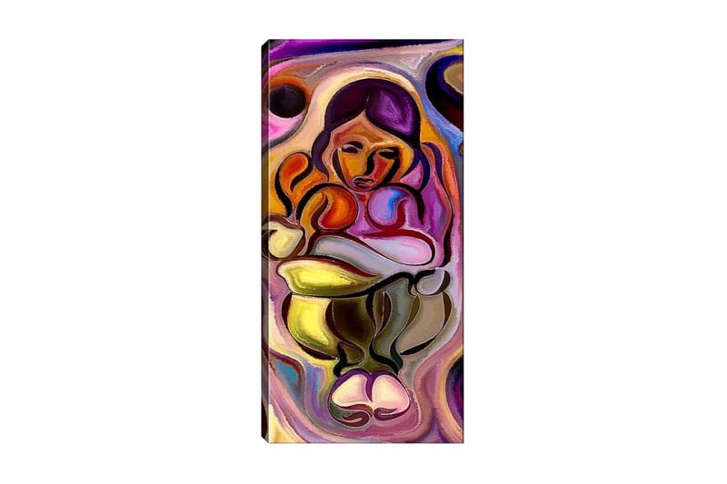 Canvastavla DKY Abstract & Fractals Flerfärgad - 50x120 cm - Inredning - Tavlor & posters - Canvastavla