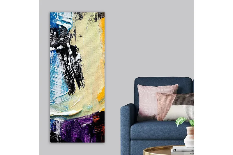 Canvastavla DKY Abstract & Fractals Flerfärgad - 50x120 cm - Inredning - Tavlor & posters - Canvastavla