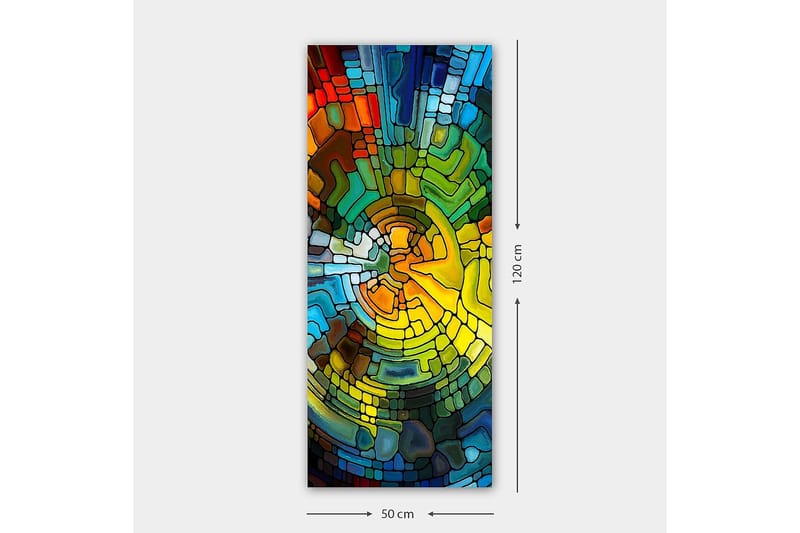 Canvastavla DKY Abstract & Fractals Flerfärgad - 50x120 cm - Inredning - Tavlor & posters - Canvastavla