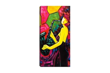 Canvastavla DKY Abstract & Fractals Flerfärgad - 50x120 cm - Inredning - Tavlor & posters - Canvastavla