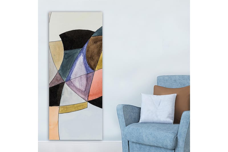Canvastavla DKY Abstract & Fractals Flerfärgad - 50x120 cm - Inredning - Tavlor & posters - Canvastavla