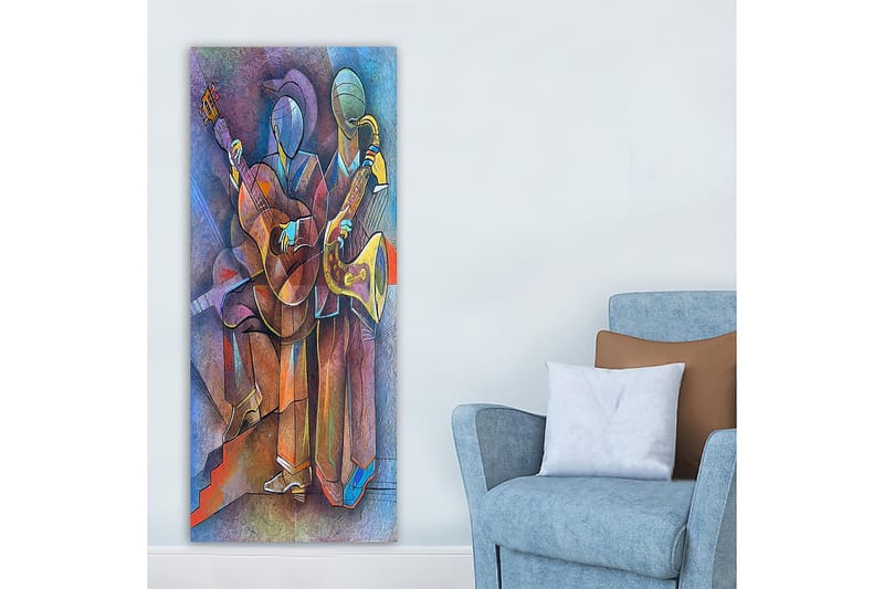 Canvastavla DKY Abstract & Fractals Flerfärgad - 50x120 cm - Inredning - Tavlor & posters - Canvastavla