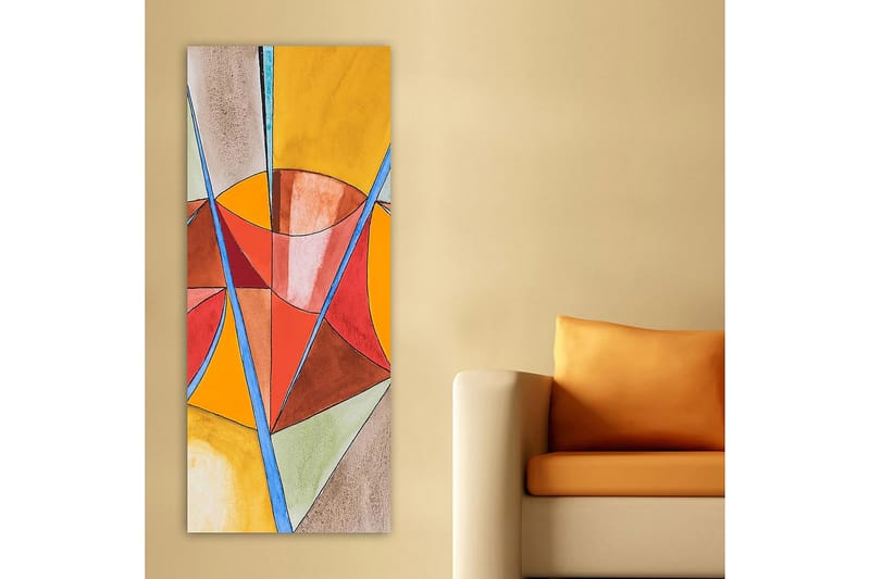 Canvastavla DKY Abstract & Fractals Flerfärgad - 50x120 cm - Inredning - Tavlor & posters - Canvastavla