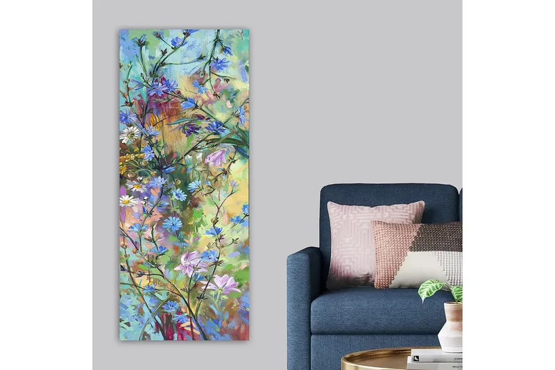 Canvastavla DKY Abstract & Fractals Flerfärgad - 50x120 cm - Inredning - Tavlor & posters - Canvastavla