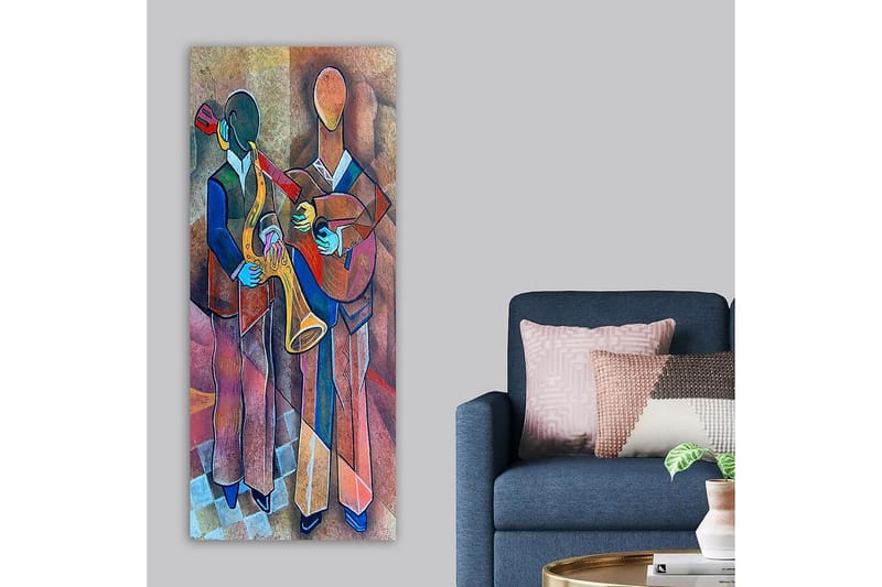 Canvastavla DKY Abstract & Fractals Flerfärgad - 50x120 cm - Inredning - Tavlor & posters - Canvastavla