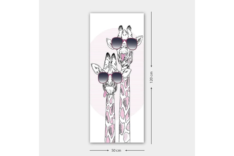 Canvastavla DKY Animals Flerfärgad - 50x120 cm - Inredning - Tavlor & posters - Canvastavla