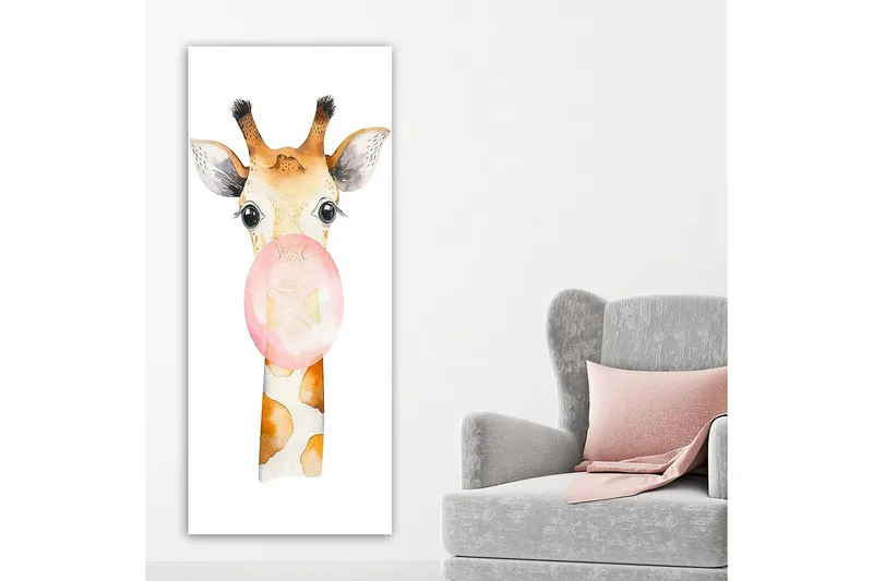 Canvastavla DKY Animals Flerfärgad - 50x120 cm - Inredning - Tavlor & posters - Canvastavla