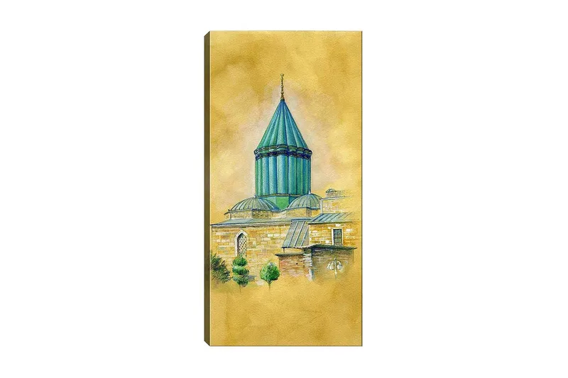 Canvastavla DKY Cities & Countries Flerfärgad, 50x120 cm