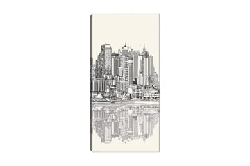Canvastavla DKY Cities & Countries Flerfärgad - 50x120 cm - Inredning - Tavlor & posters - Canvastavla