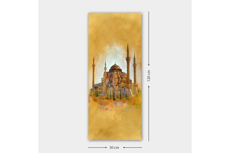 Canvastavla DKY Cities & Countries Flerfärgad - 50x120 cm - Inredning - Tavlor & posters - Canvastavla
