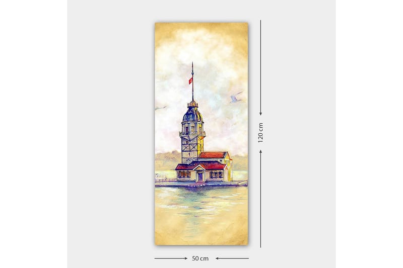 Canvastavla DKY Cities & Countries Flerfärgad - 50x120 cm - Inredning - Tavlor & posters - Canvastavla