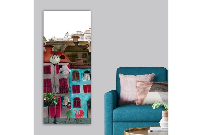 Canvastavla DKY Cities & Countries Flerfärgad - 50x120 cm - Inredning - Tavlor & posters - Canvastavla
