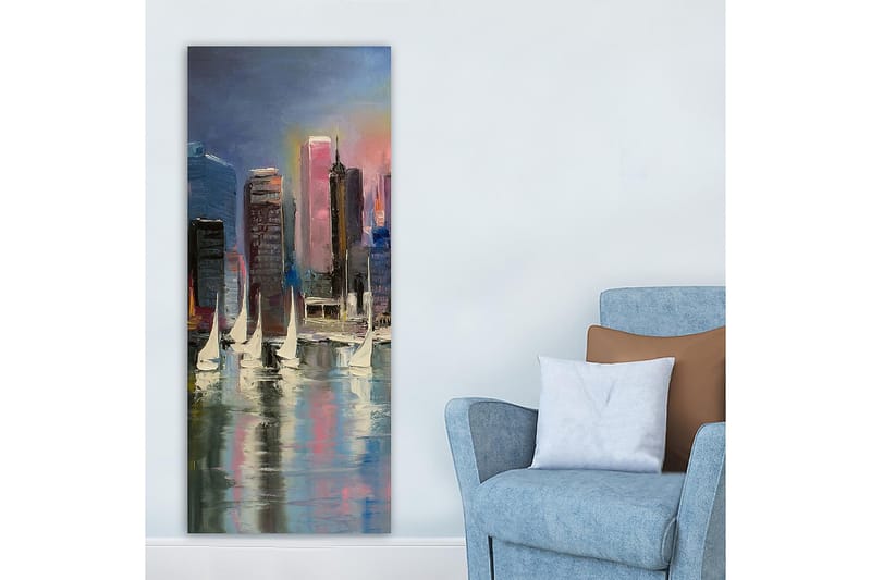 Canvastavla DKY Cities & Countries Flerfärgad - 50x120 cm - Inredning - Tavlor & posters - Canvastavla