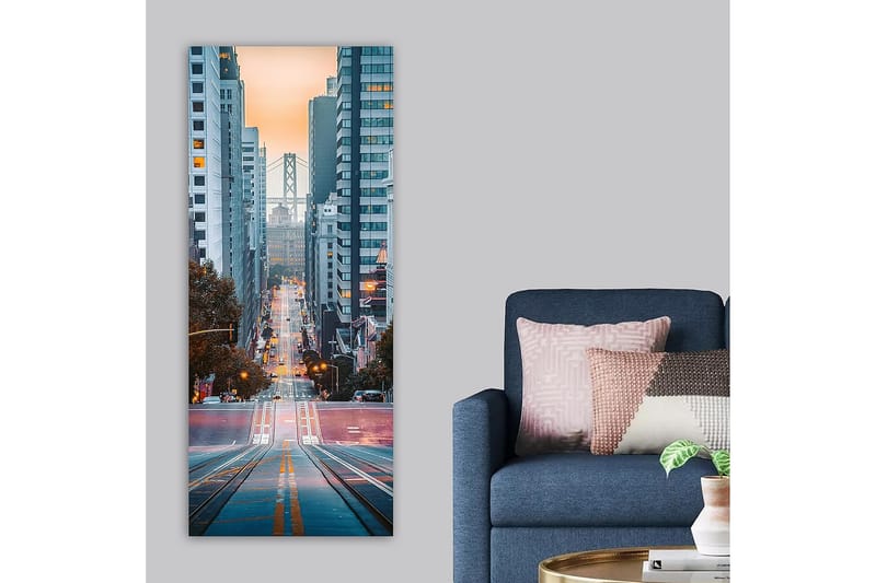 Canvastavla DKY Cities & Countries Flerfärgad - 50x120 cm - Inredning - Tavlor & posters - Canvastavla