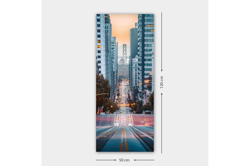 Canvastavla DKY Cities & Countries Flerfärgad - 50x120 cm - Inredning - Tavlor & posters - Canvastavla