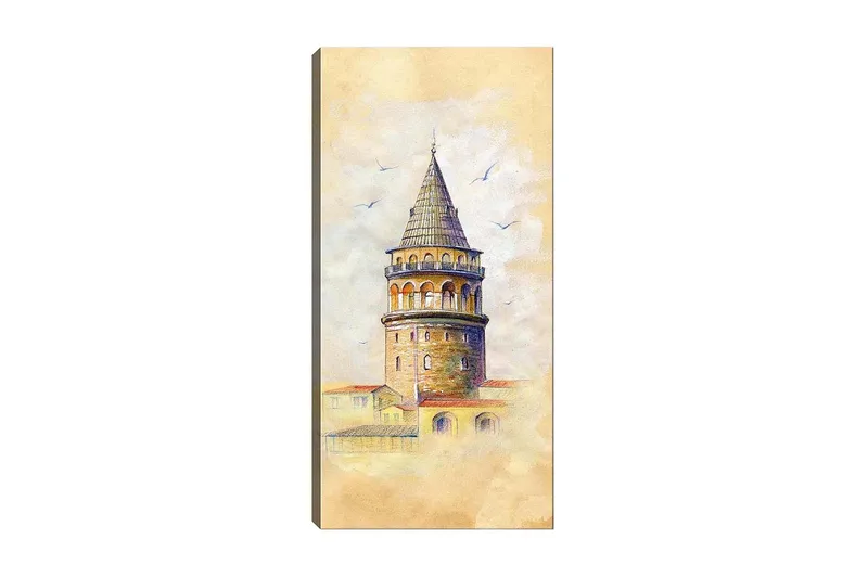 Canvastavla DKY Cities & Countries Flerfärgad, 50x120 cm