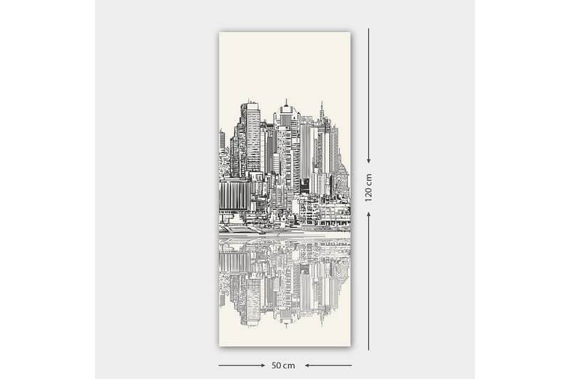 Canvastavla DKY Cities & Countries Flerfärgad - 50x120 cm - Inredning - Tavlor & posters - Canvastavla