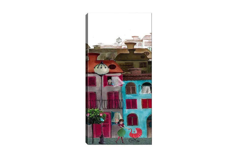 Canvastavla DKY Cities & Countries Flerfärgad - 50x120 cm - Inredning - Tavlor & posters - Canvastavla