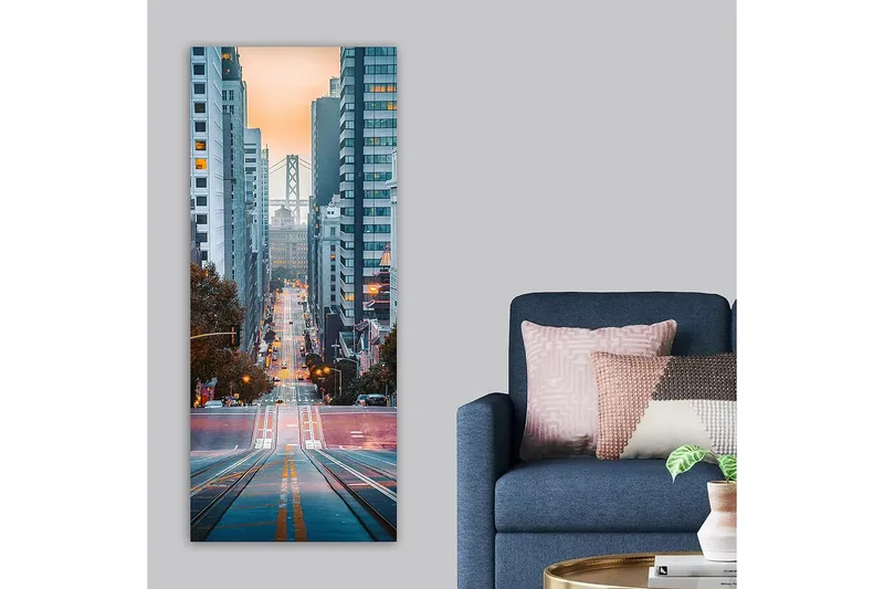 Canvastavla DKY Cities & Countries Flerfärgad - 50x120 cm - Inredning - Tavlor & posters - Canvastavla