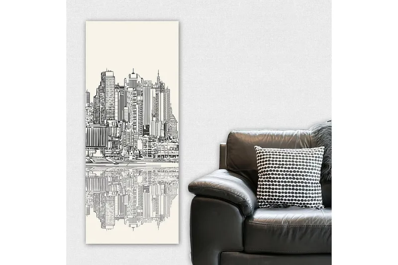Canvastavla DKY Cities & Countries Flerfärgad - 50x120 cm - Inredning - Tavlor & posters - Canvastavla