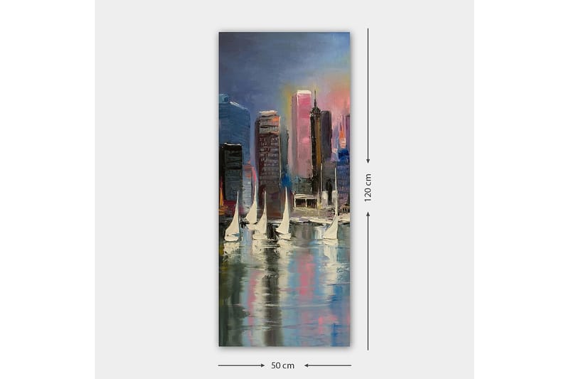 Canvastavla DKY Cities & Countries Flerfärgad - 50x120 cm - Inredning - Tavlor & posters - Canvastavla
