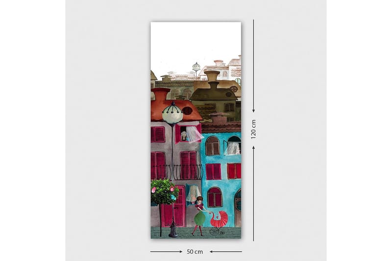 Canvastavla DKY Cities & Countries Flerfärgad - 50x120 cm - Inredning - Tavlor & posters - Canvastavla