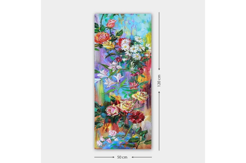 Canvastavla DKY Floral & Botanical Flerfärgad - 50x120 cm - Canvastavla