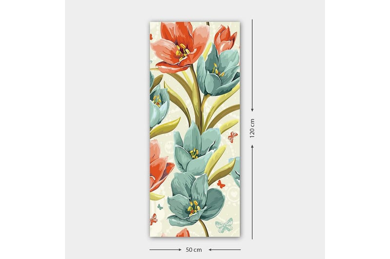 Canvastavla DKY Floral & Botanical Flerfärgad - 50x120 cm - Canvastavla