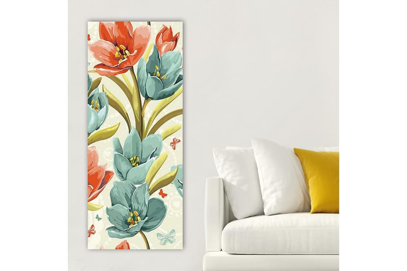 Canvastavla DKY Floral & Botanical Flerfärgad - 50x120 cm - Inredning - Tavlor & posters - Canvastavla