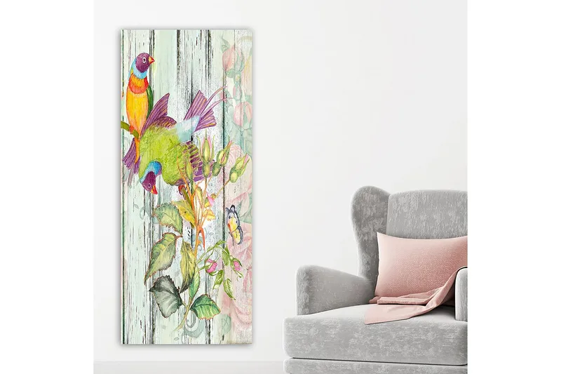 Canvastavla DKY Floral & Botanical Flerfärgad - 50x120 cm - Inredning - Tavlor & posters - Canvastavla